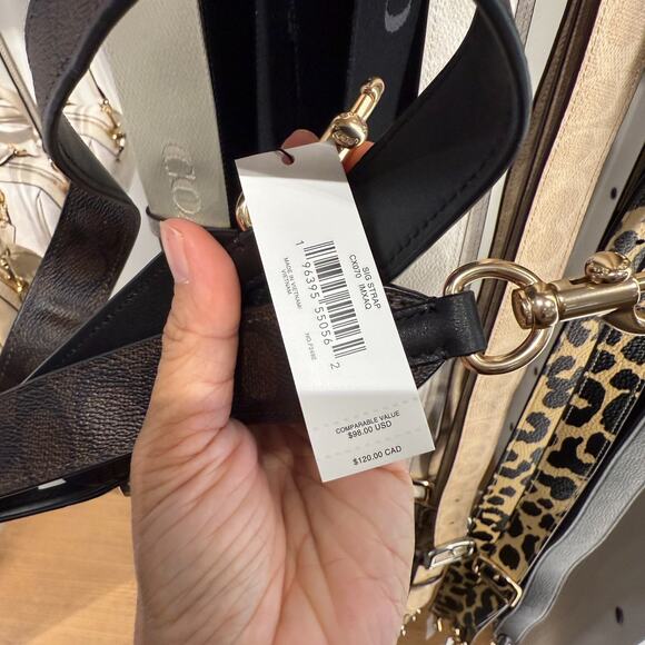 Coach Reversible Strap Signature Canvas CX070 GOLD/WALNUT/BLACK - Picture 5 of 8